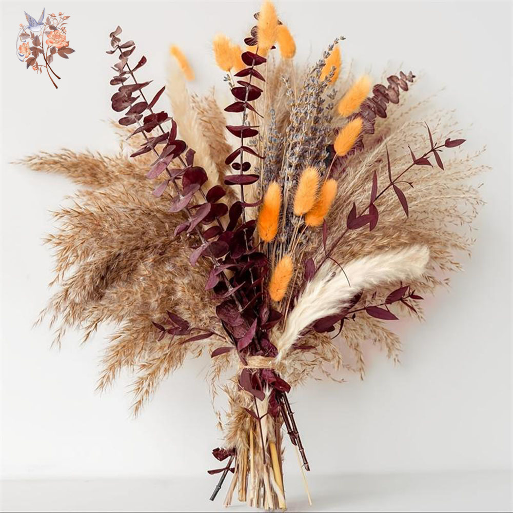 Dried Flower Bunch - Bouquet de fleurs de feuilles d'eucalyptus