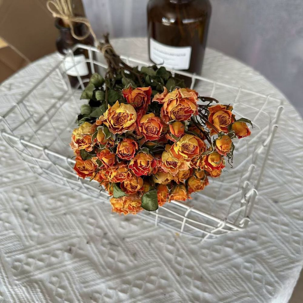 Dried Flower Bunch - Vrais roses séchées, bouquet de fleurs