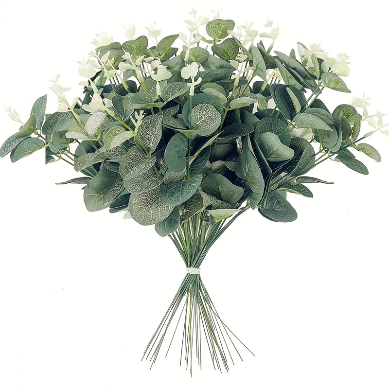 Eucalyptus Preserved - Bouquet de fleurs d'eucalyptus artificielles, 5/10/15