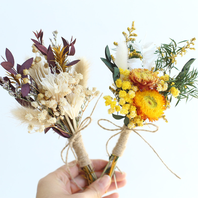 Dried Flower Bunch - Bouquet de fleurs séchées naturelles mixtes