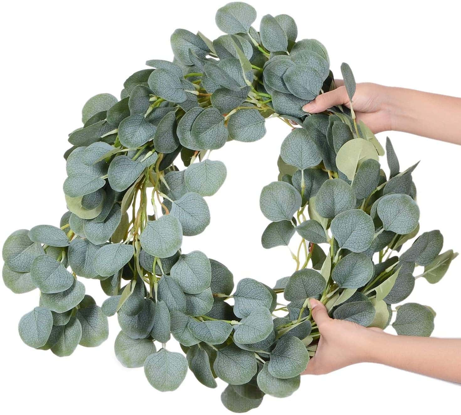 Eucalyptus Preserved - Guirlande artificielle d'eucalyptus et de lierre,