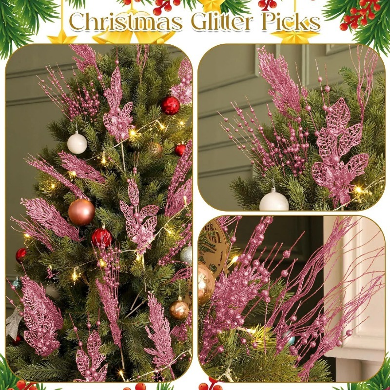 Décoration d'arbre de noël ros - Florist Supply Bulk avis et prix