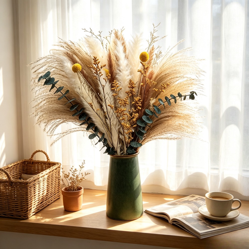 Bouquet de fleurs séchées, bou - Dried Flower Bunch avis et prix