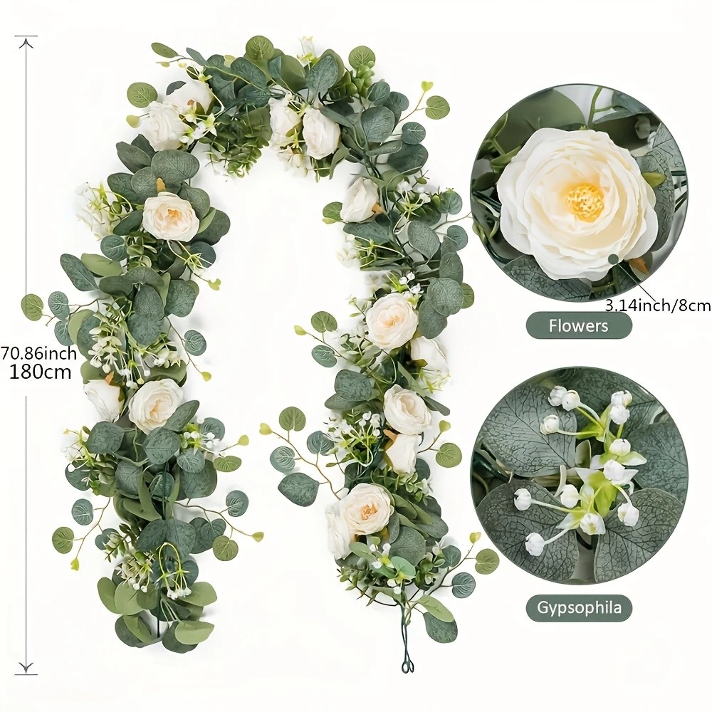 Guirlande de 70 pouces en euca - Eucalyptus Preserved avis et prix